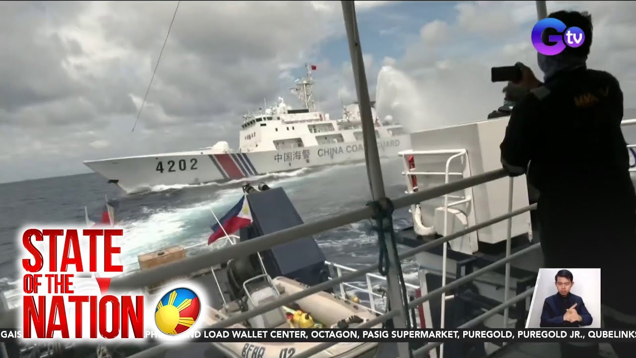 Resupply mission ng Philippine Coast Guard sa Escoda Shoal, hinarang ng China Coast Guard  | SONA