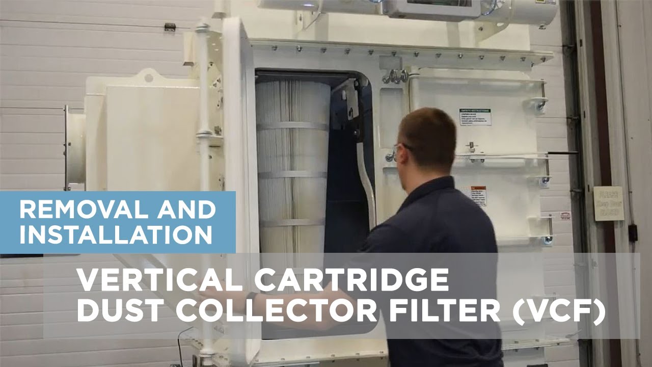 Vertical Cartridge Dust Collector Filter VCF Installation and Removal