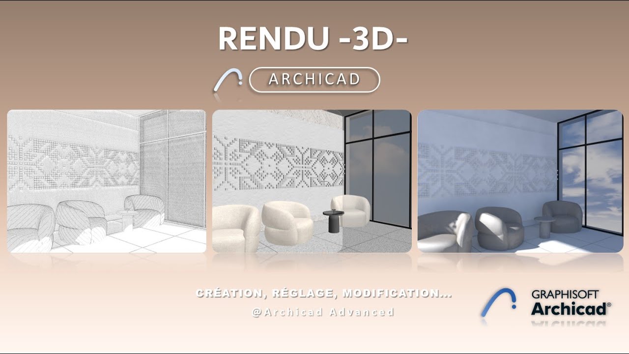 Comment faire le Rendu 3D sur #ArchiCAD