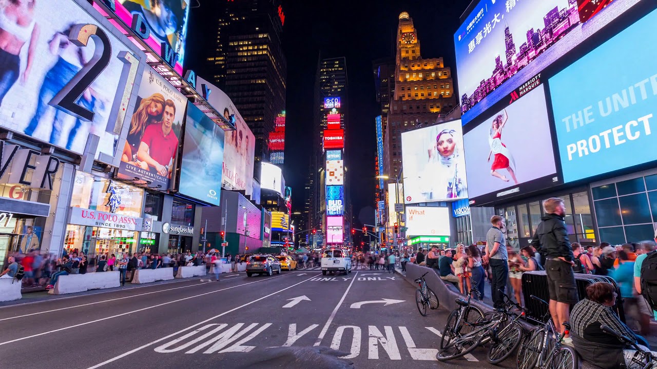 Times square Stock Footage A