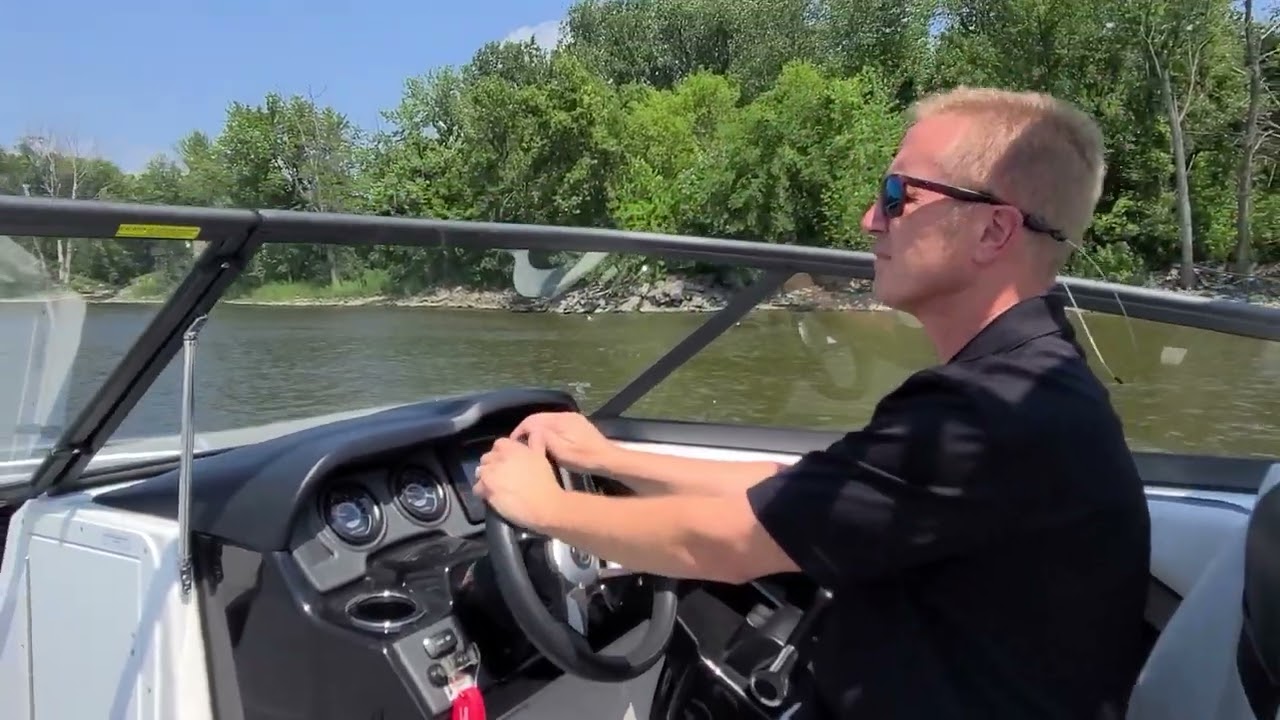 Charlie, Yamaha AR 240, on water trial run