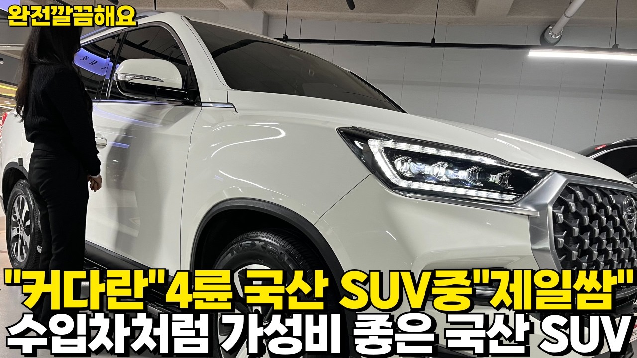 크고 스펙 좋은 국산 SUV중 