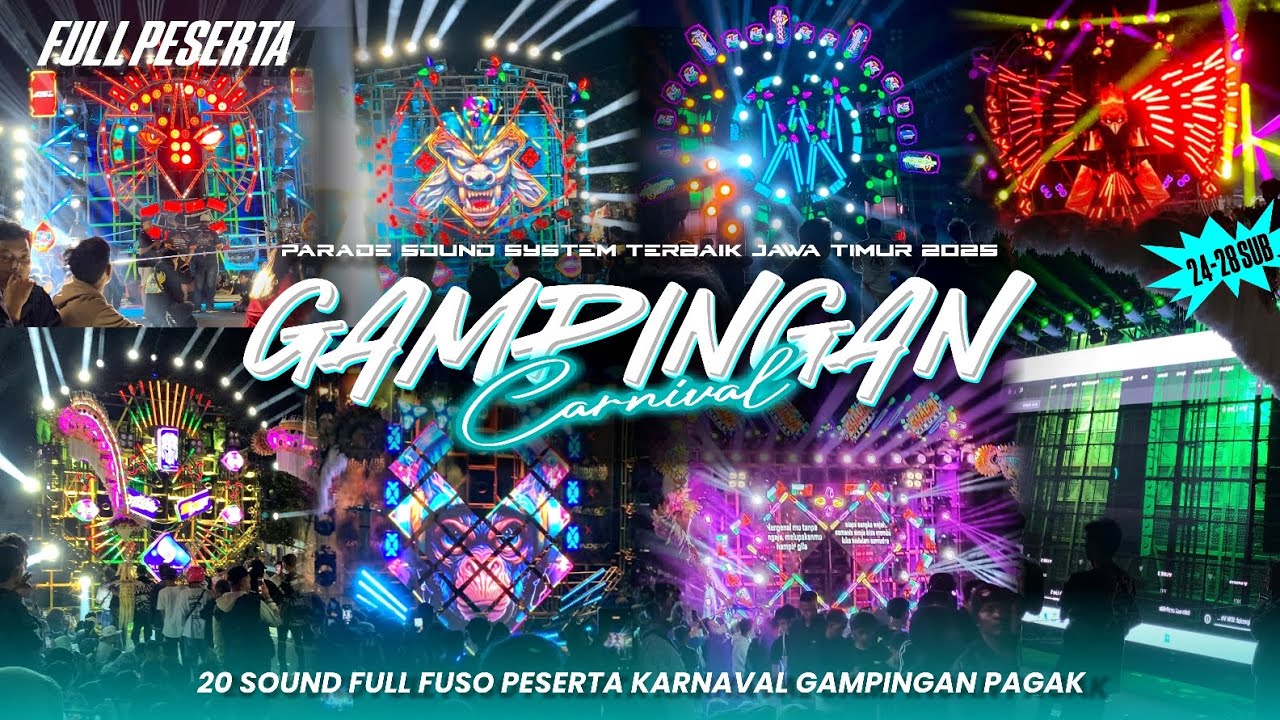 20 Sound Full Fuso Karnaval GAMPINGAN Pagak 2025 | Full Peserta 