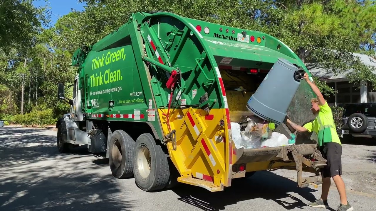 Waste Management: Peterbilt 567 Mcneilus Rear Load Garbage Truck