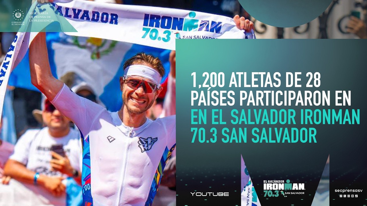 El Salvador se posiciona en la élite deportiva internacional con exitoso IRONMAN 70.3 San Salvador