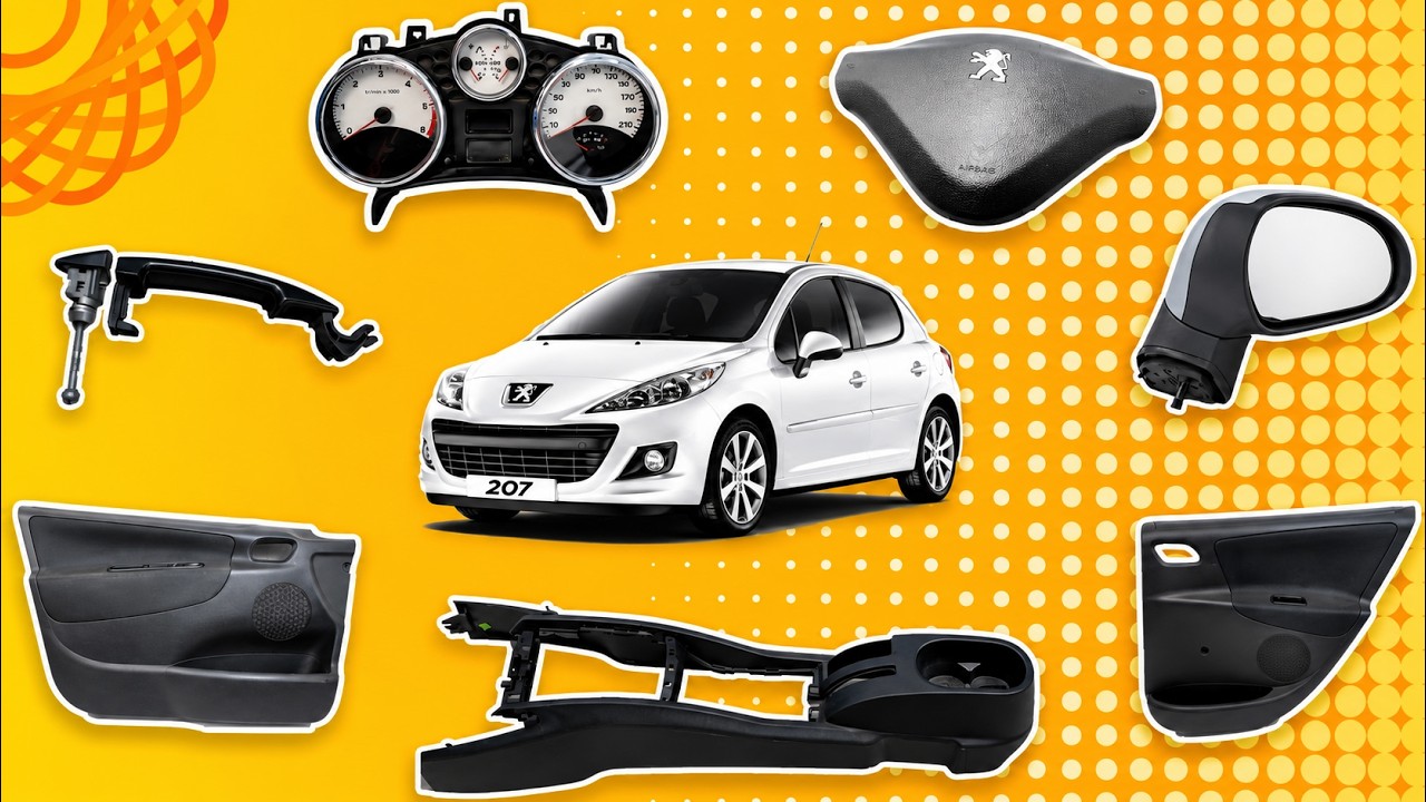 Peugeot 207 Trim Removal Guide| Door Trim, Center Console, Airbag, Door handle, Cluster, Side Mirror