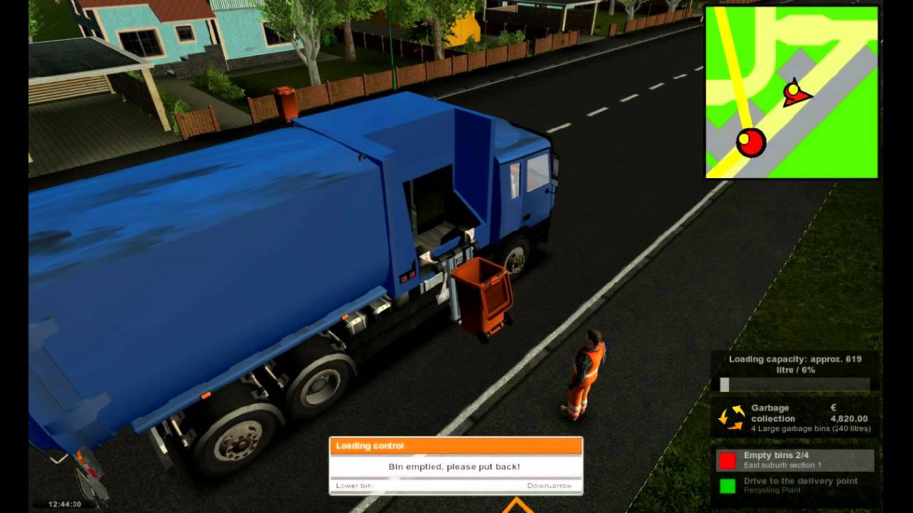 Garbage Truck Simulator 2011 gameplay (HD)