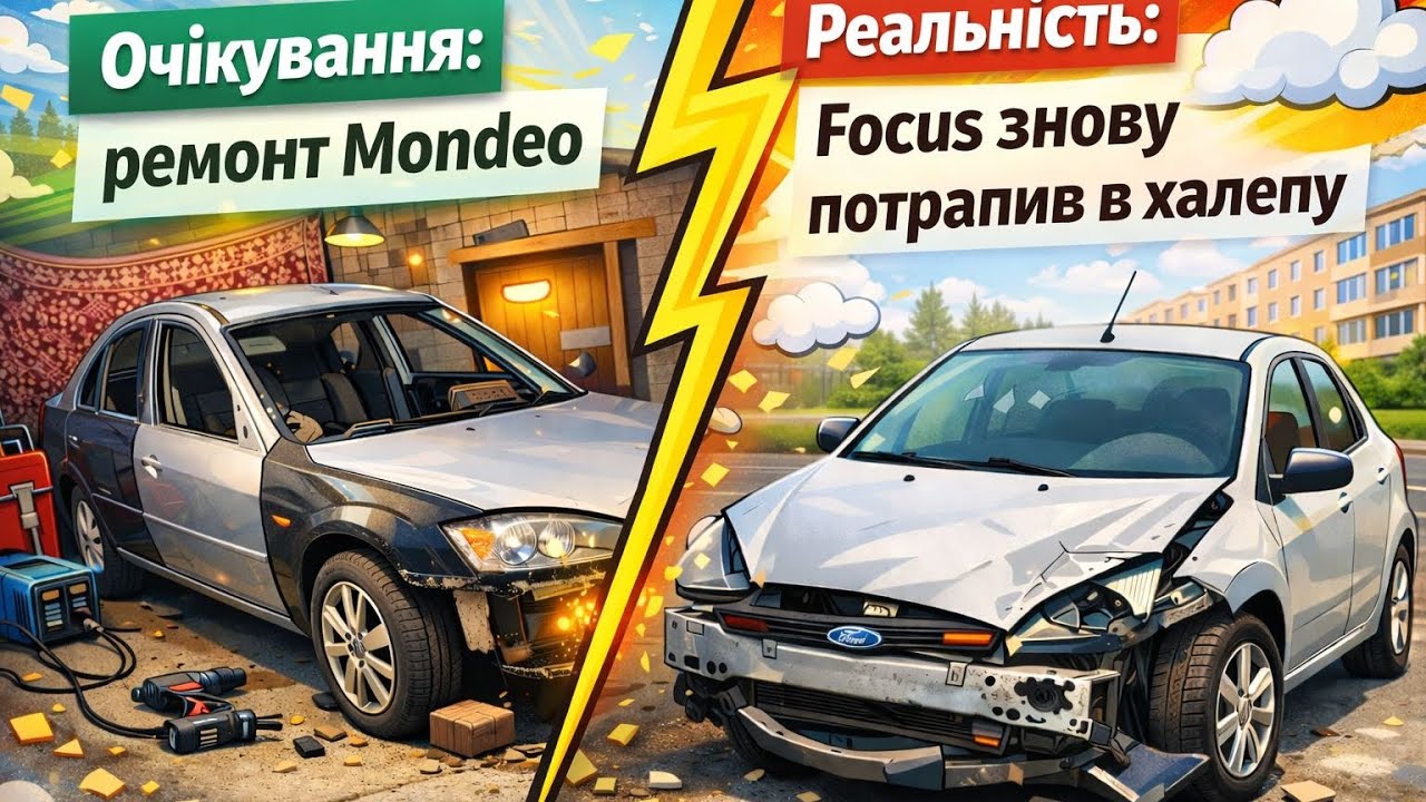 Ремонтую Ford Mondeo,розбив Ford Focus дружини.#automobile #корчі #рекомендации 