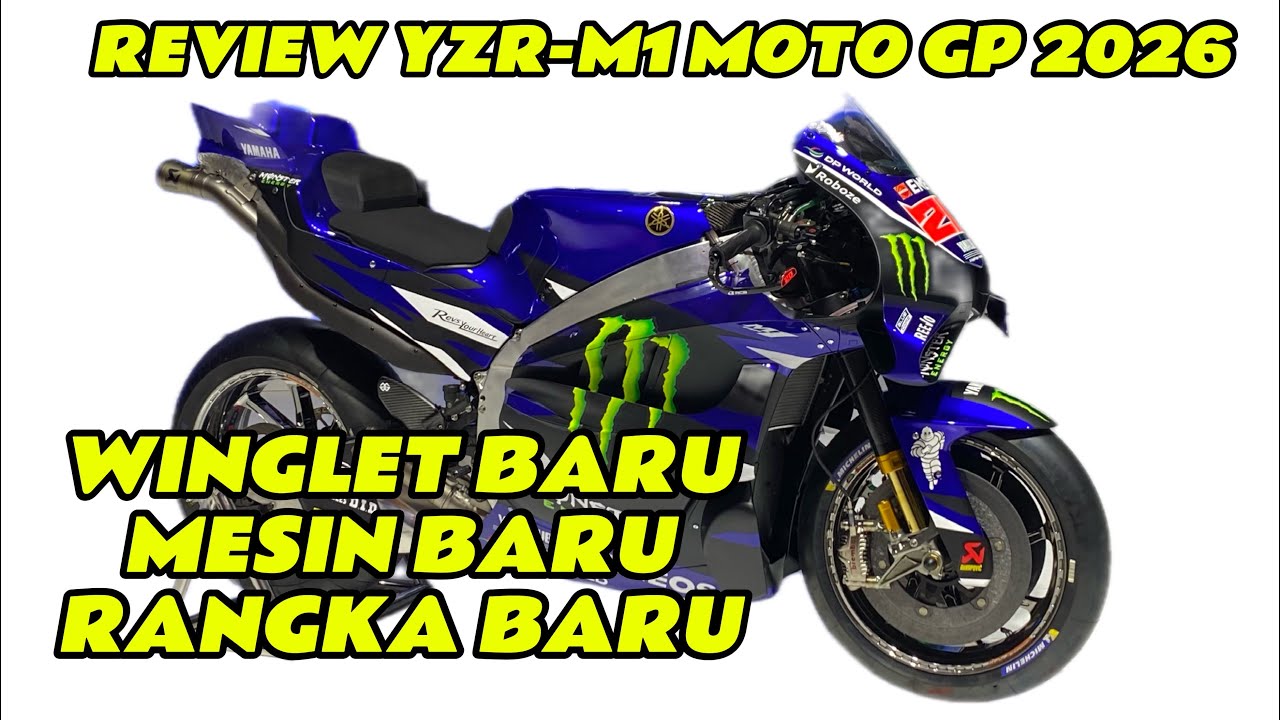 MESIN BARU RANGKA BARU🔥REVIEW BEDAH YAMAHA M1 V4 2026