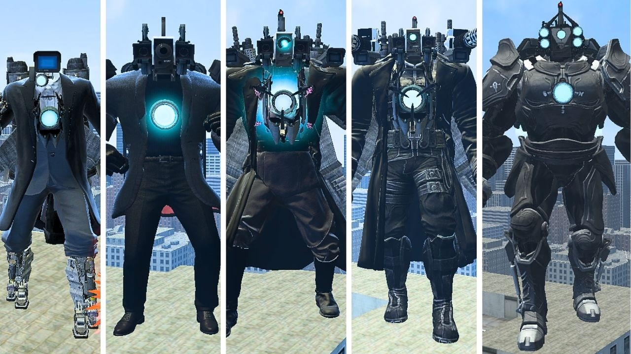 EVOLUTION OF CAMERA MAN TITAN UPGRADE VS BOSSES SKIBIDI TOILET IN GARRY'S MOD!