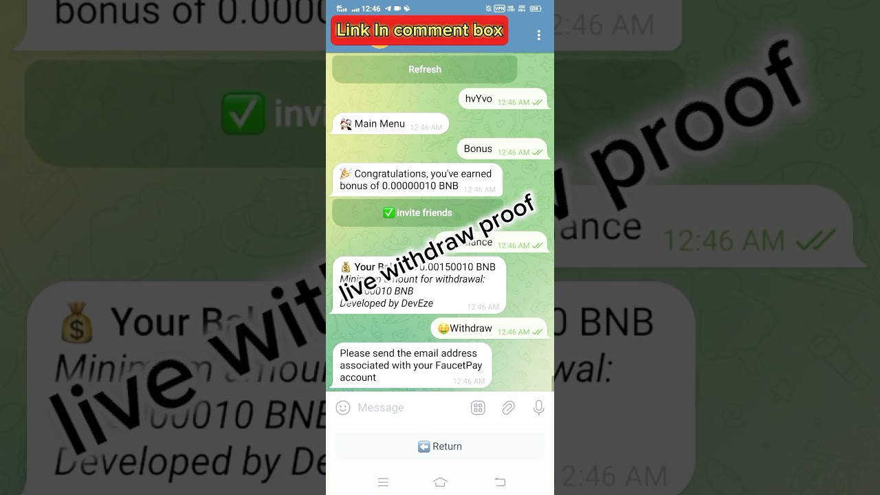 Get Unlimited USDT on Telegram || free Telegram Usdt bot Get instant USDT claim from telegram