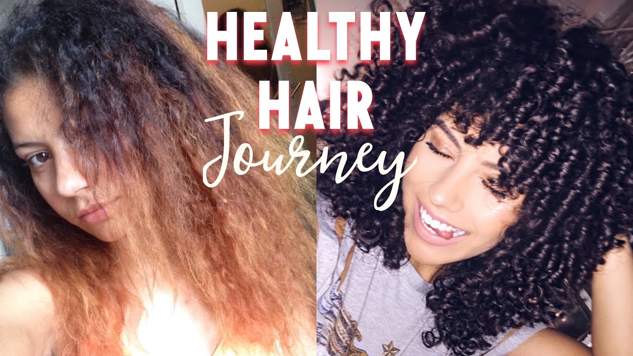 HEALTHY HAIR JOURNEY | Bleached & Broken to Bouncy & Beautiful in ONE Year  *WITH PICTURES*