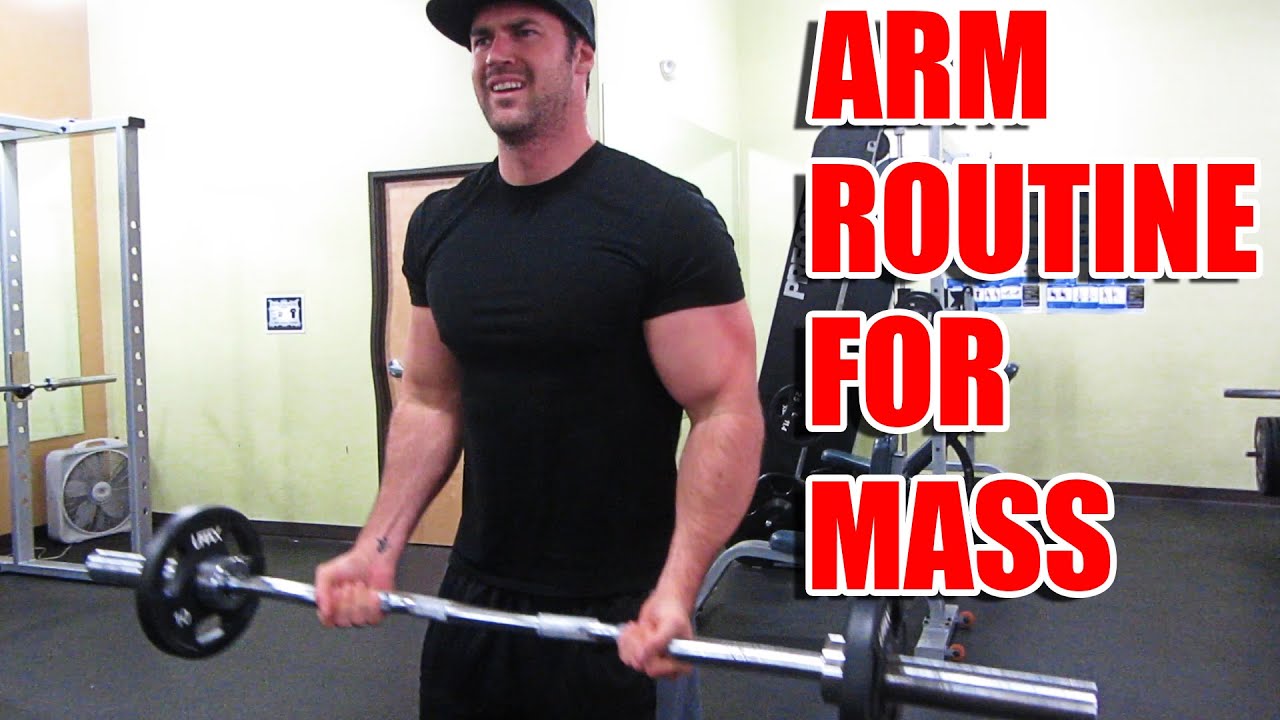 Killer Arm Routine for Building Mass - Supersets & Dropsets working Biceps and Triceps