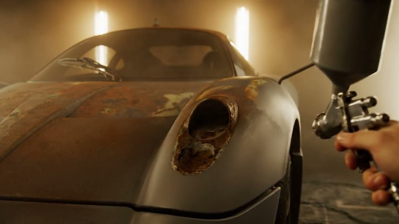 Omg the restoration of the old Ferrari car is good #restoration #repair 