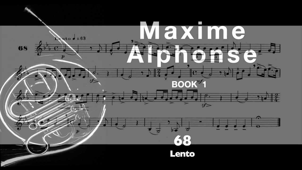 Maxime-Alphonse I n&ordm; 68  Lento. Horn solo