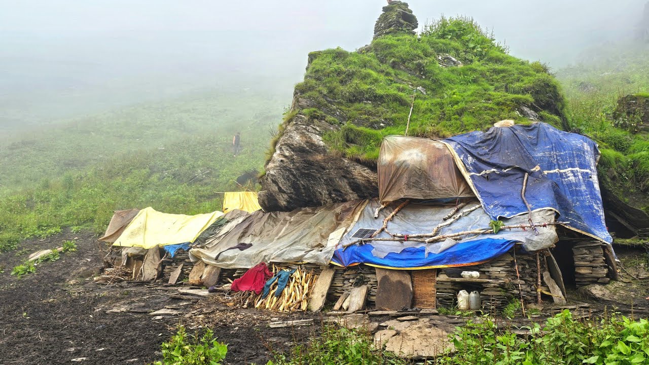 Best Life in the Nepali Mountain Village During the Rainy Season | All Season Compilation Video