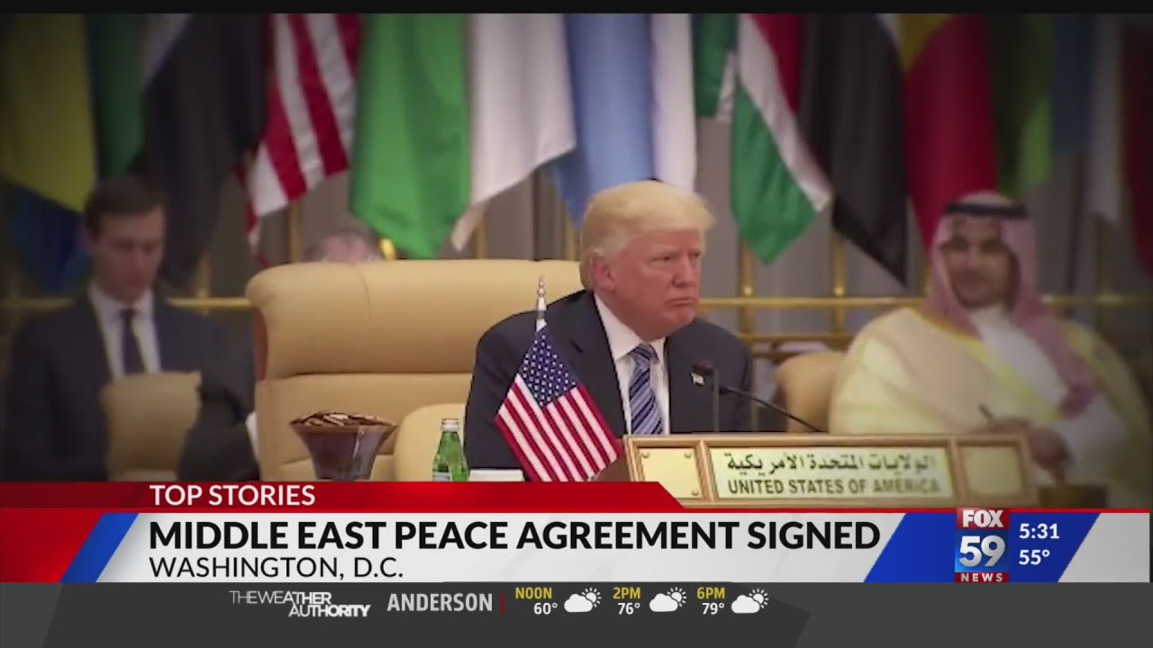 Middle East peace agreement signed
