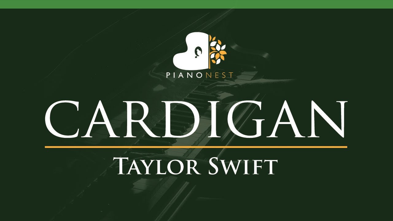 Taylor Swift - cardigan - LOWER Key (Piano Karaoke Instrumental)