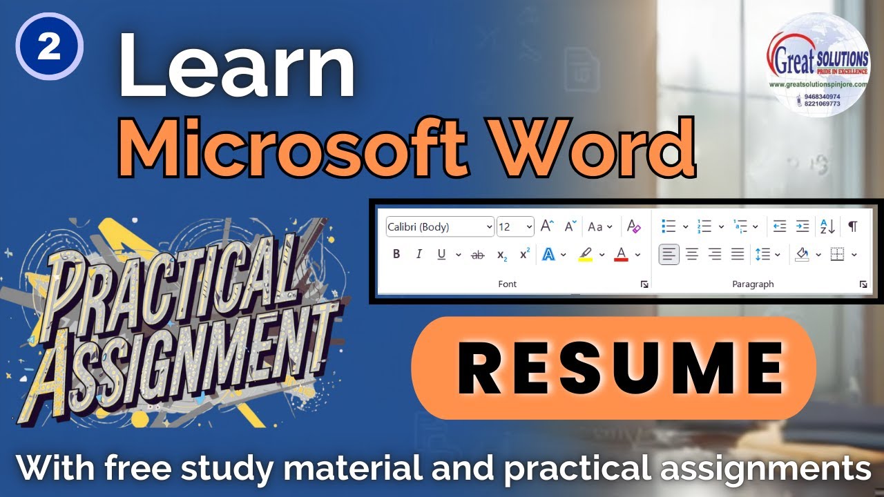 Part 2 - How to create a PERFECT Resume in MS-Word | MS Word Tutorial for beginners