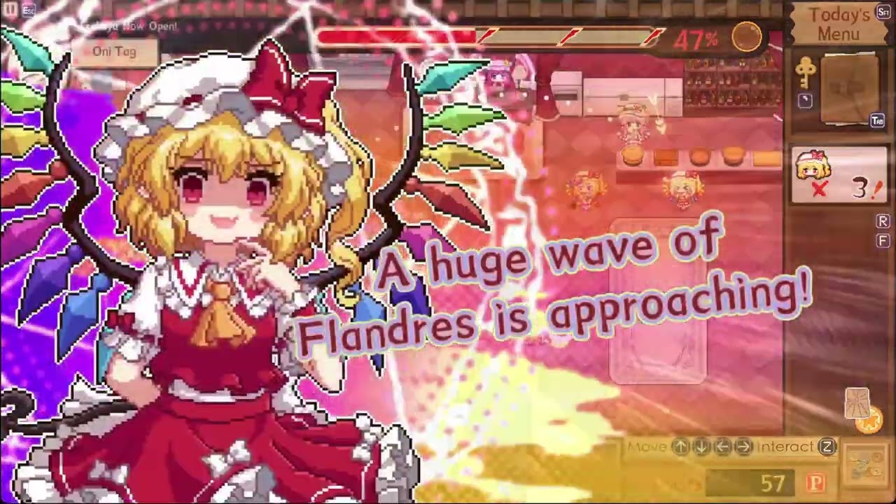 Touhou Mystia's Izakaya: DLC4 Boss Flandre Scarlet (English Gameplay)