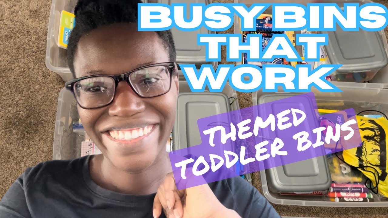Keeps Toddlers  Busy for Hours || Themed Toddler Busy Bins