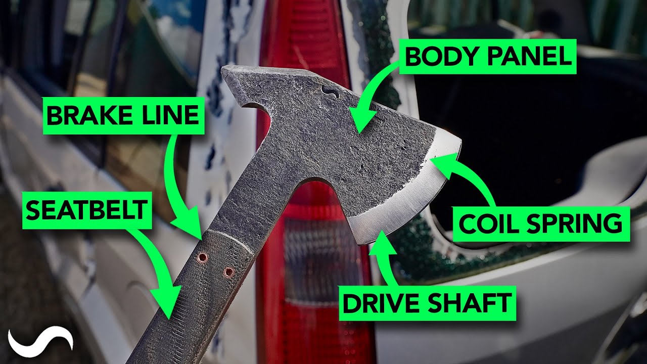 Destroying a Car to make an Axe!