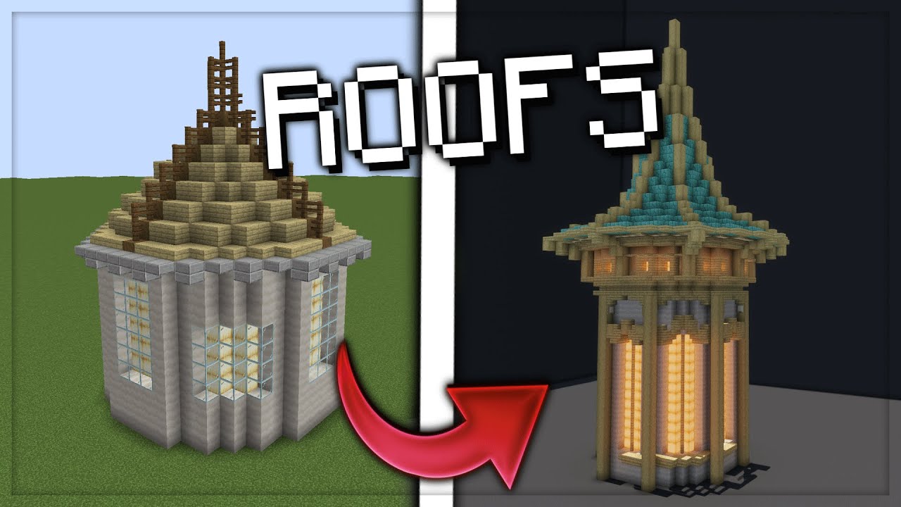 Как построить крыши замков в Minecraft