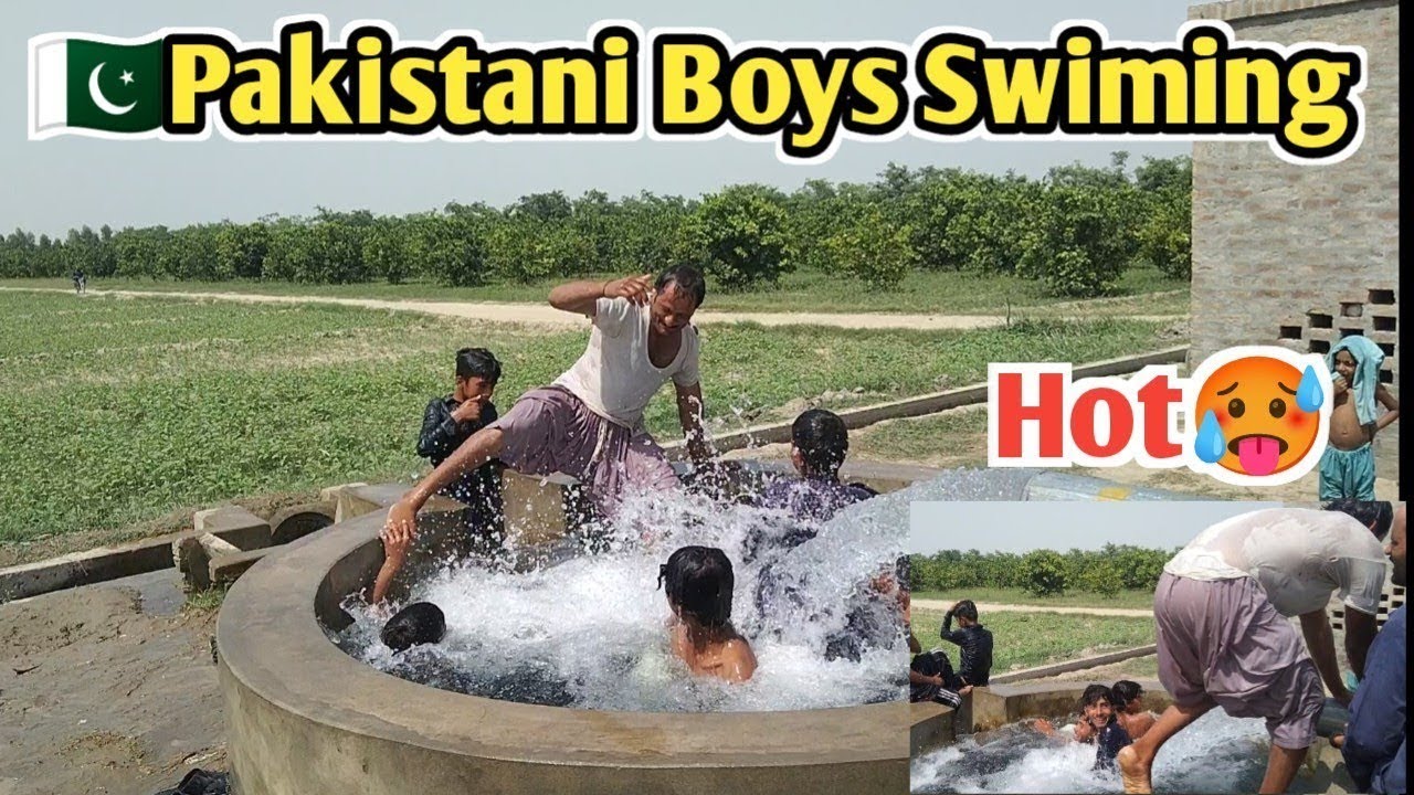 Desi Village Boys Swimming in TubeWell 💦Tubewell Swimming in Village 😍 #tubewell #swimming #desi 