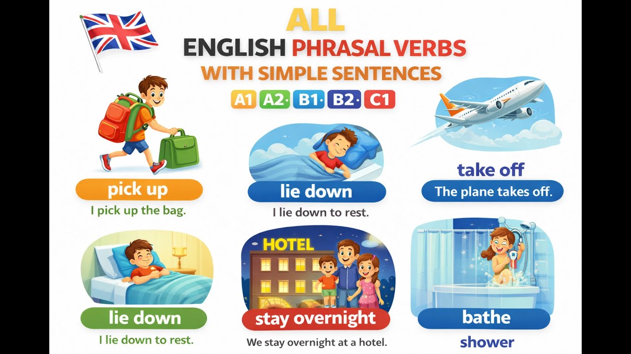 ❤️All English Verbs with Everyday Sentences | A1 A2 B1 B2 C1 | Part 2 📚❤️