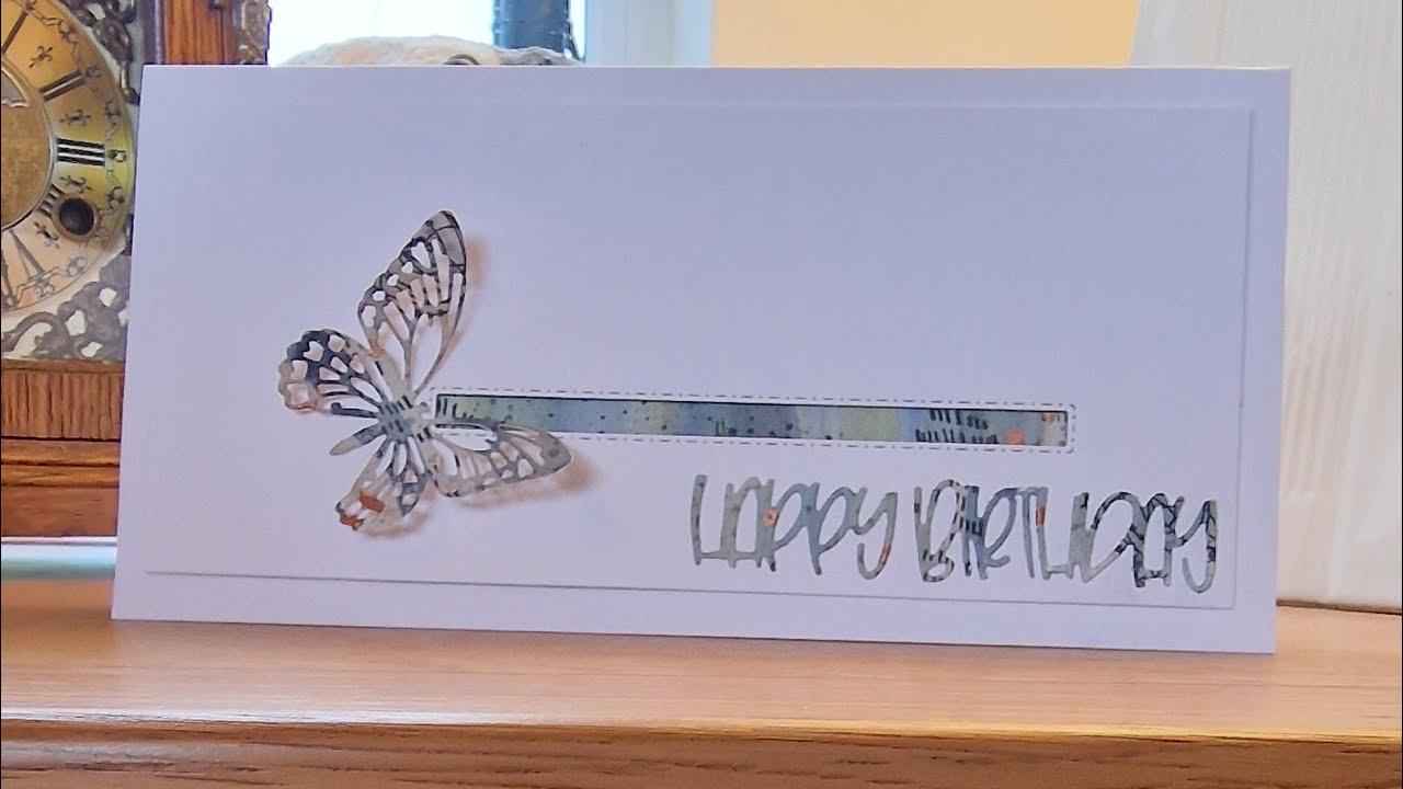 A little stash busting Clean and simple letterbox card (CAS) #cards #cardmaking #stash busting