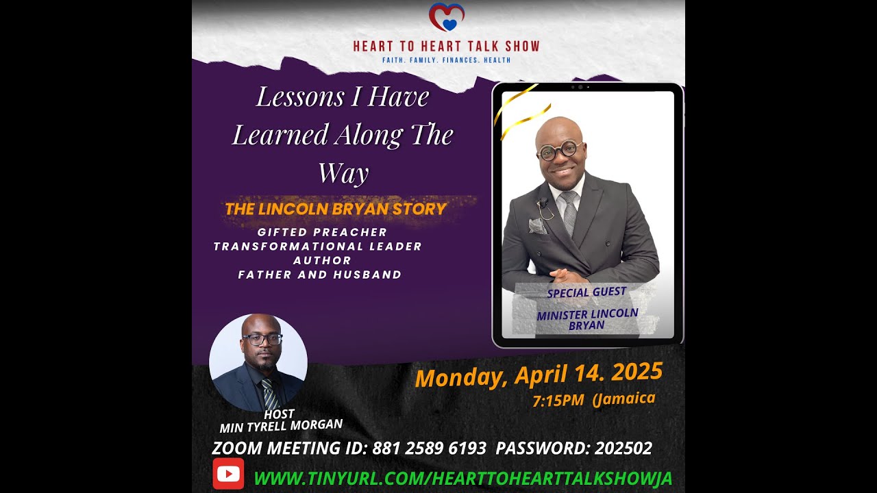 Lessons I Have Learnt Along the Way- Dr Lincoln Bryan