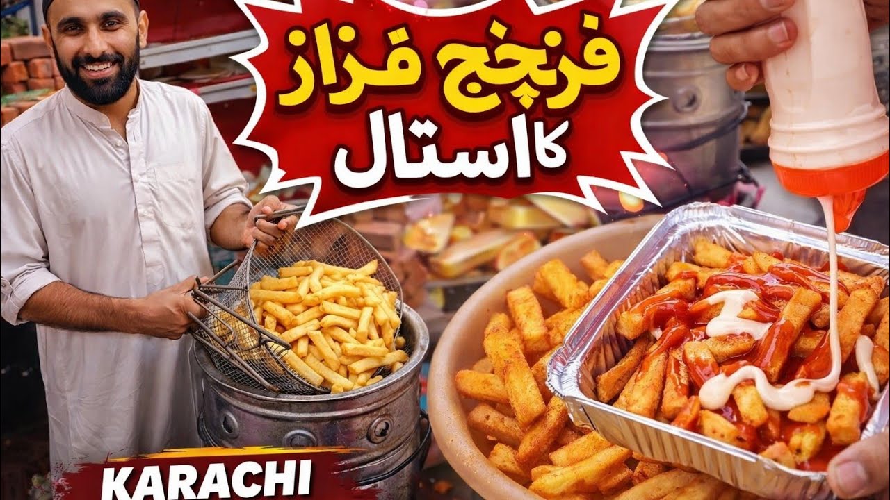 Karachi Famous French Fries | Crispy Street Fries Making | Full Video 🍟