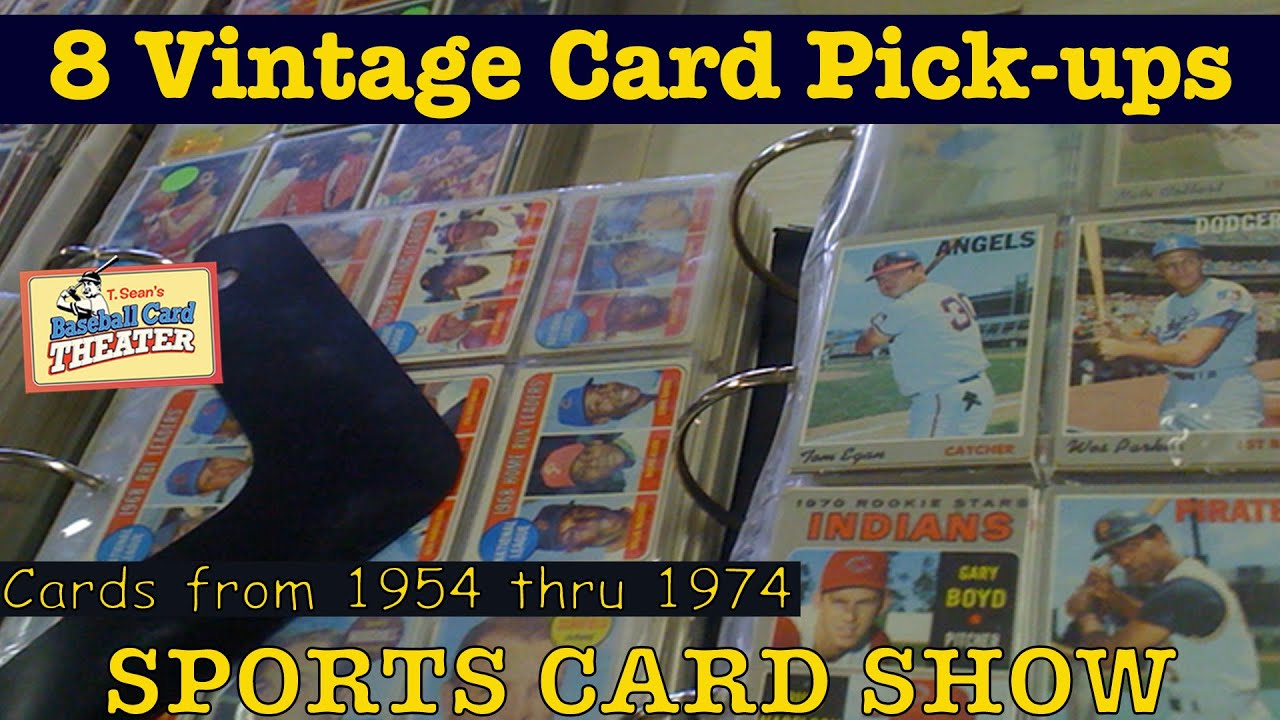 Vintage Baseball Card Pick Ups at Card Show - Baseball Card Theater