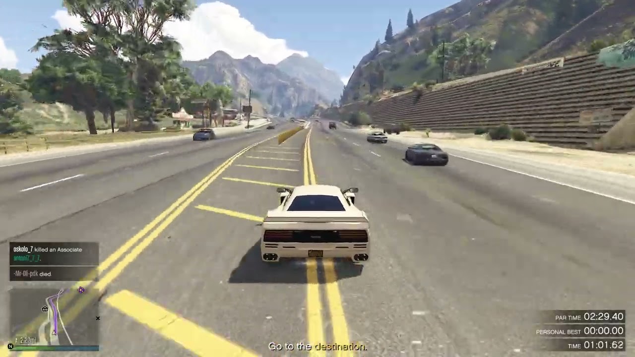 Time Trial Coast to Coast with HSW Grotti Turismo Classic in GTA Online PC