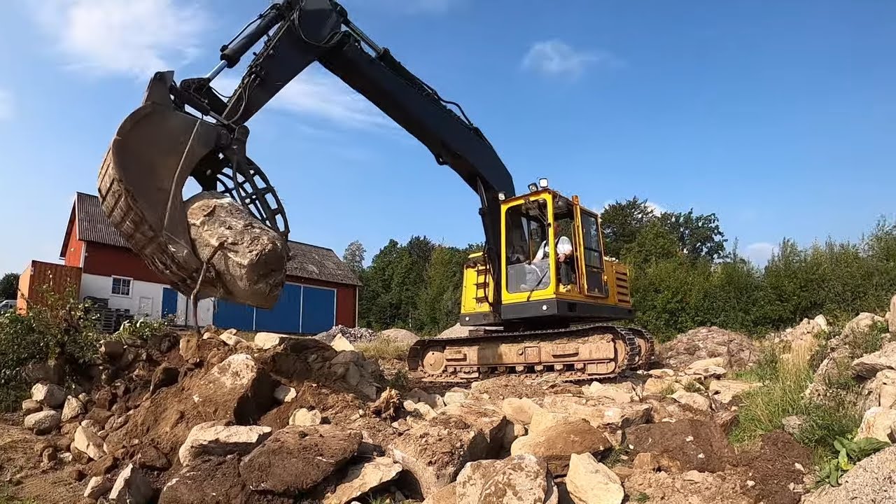 Bygger maskinhall med 40 fots containrar.   Del 1