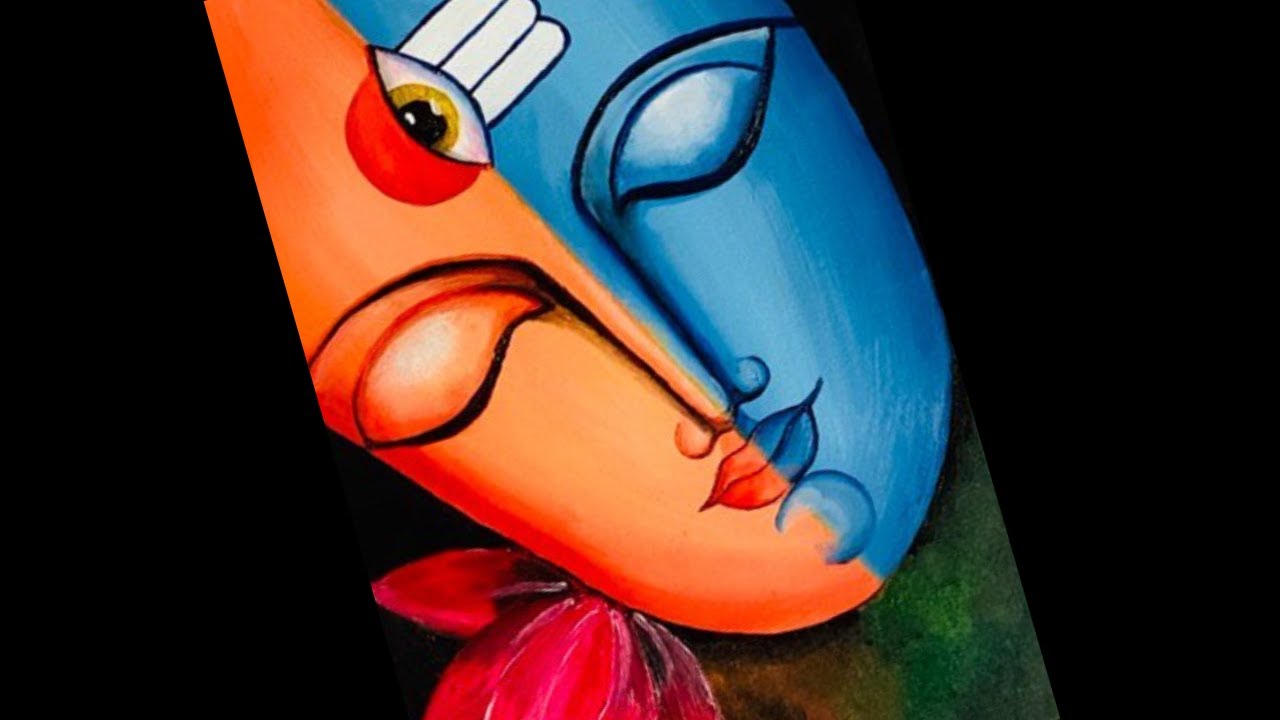 Lord Shiva Acrylic Painting / Adishakti / For Beginners / Step By Step