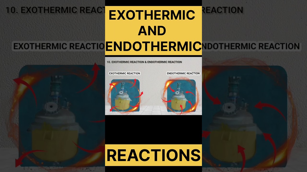 What is Exothermic reaction and endothermic reaction #pharmaceuticals pharma production
