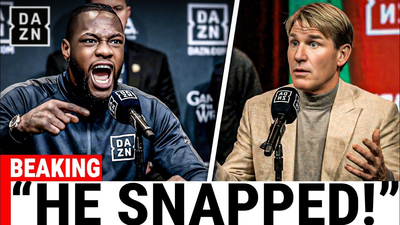 CHAOS LIVE! Deontay Wilder FIGHTS With Simon Jordan and WALKS OUT!