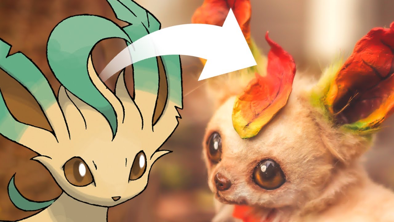 I Redesigned One Of Pok&eacute;mons WORST Shinies l DIY Leafeon Art Doll