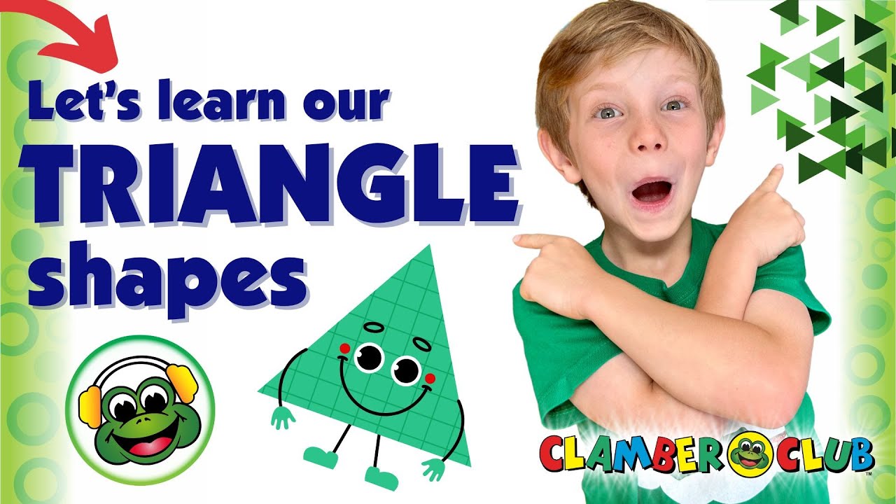 Kids Action Songs and Preschool Early Learning - Triangle Shapes theme with Clamber Club