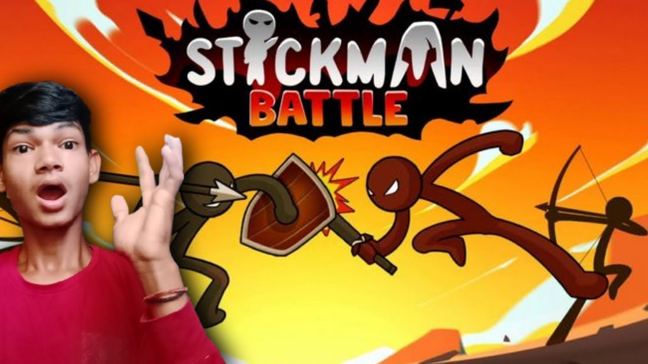 Second time i play stickman battle game red vs blue🤼!