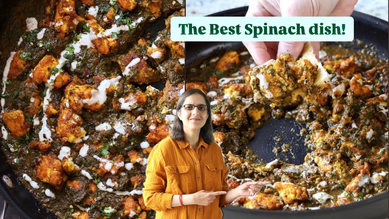 From Spinach to Stunning! My Bold flavor vegan take on Indian CHICKEN SAAGWALA