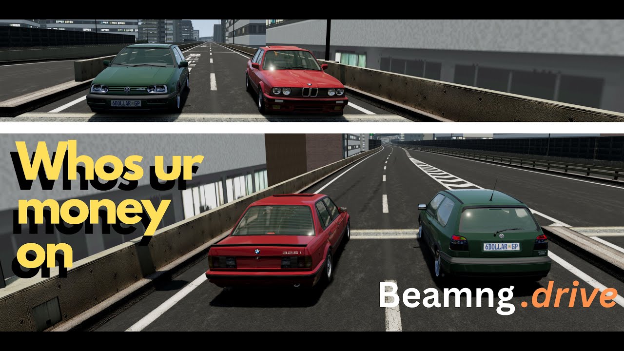 FakeVR6 vs 325i streetrace/Tokyo #dragracing #beamngdrive #cars #bmw