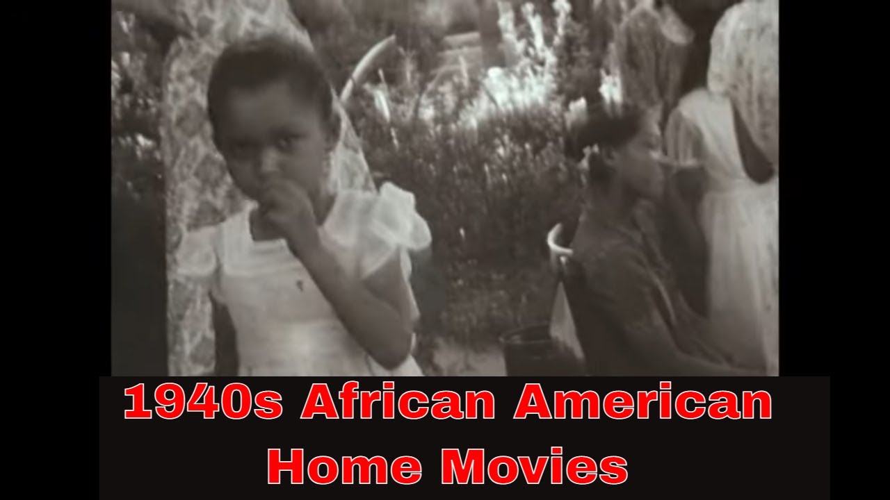 1940s AFRICAN AMERICAN 16mm HOME MOVIES: SUMMER FAMILY COOKOUT, KIDS AT PLAY XD46154