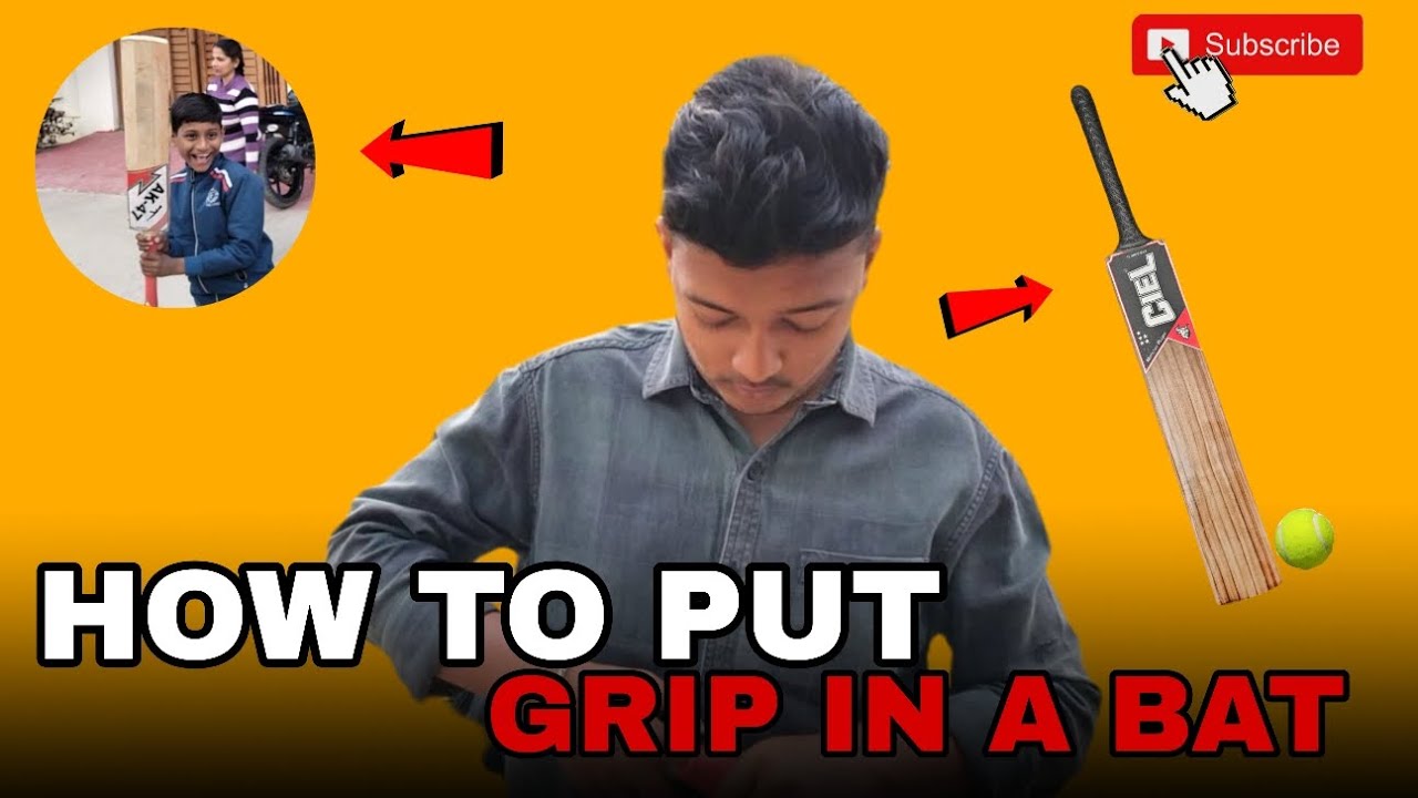 How to put grip in a bat 🏏