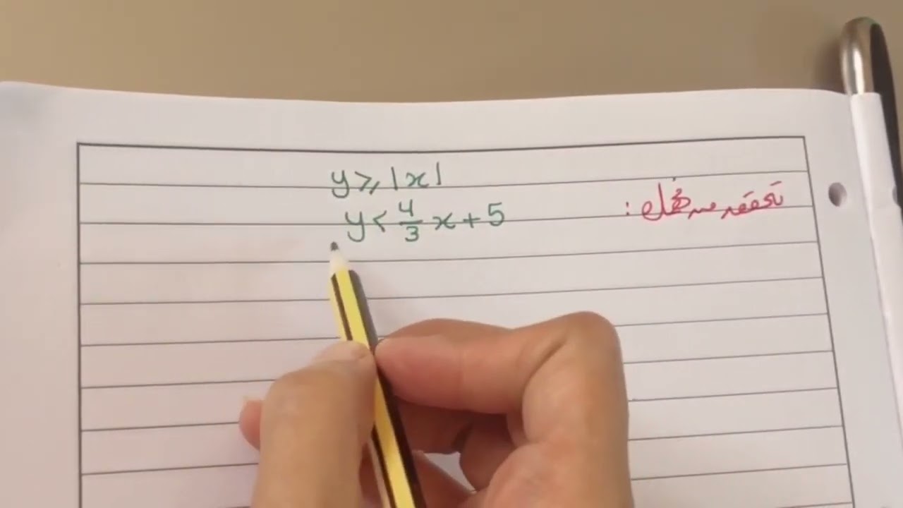 حل انظمة المتباينات الخطية بيانياً ، للصف الثاني ثانوي .