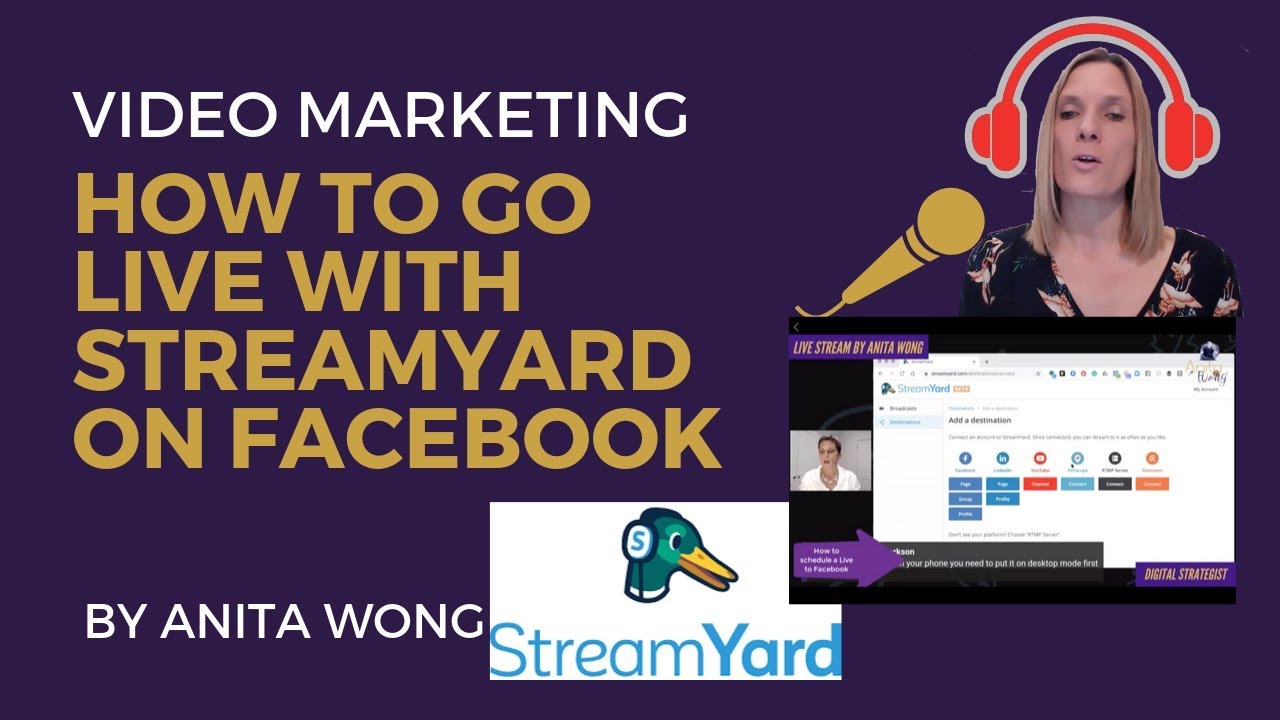 How to use StreamYard to Live Stream to Facebook or YouTube