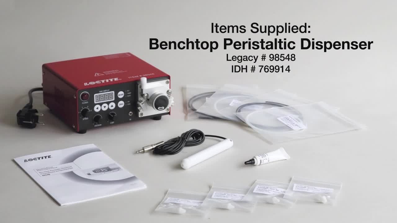 LOCTITE Adhesives Training Movie: Benchtop Peristaltic Dispenser 98548