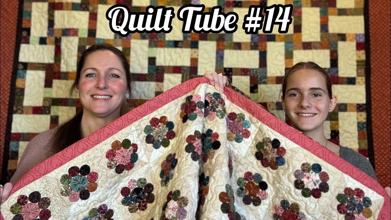Quilt tube #14 Quilting progress update #quilting #quilttube