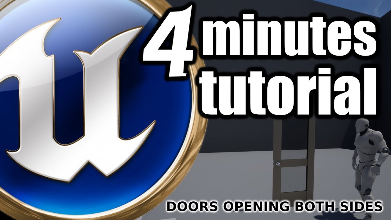 UE 4 Minutes TUTORIAL Open Door opposite direction than character Part 2